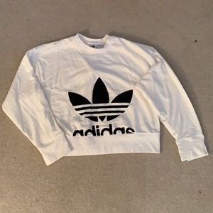 White Adidas Crew Neck